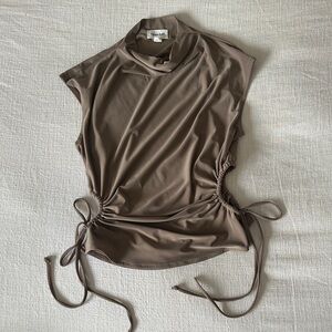 Open Edit Cinched Side Sleeveless Top – XS